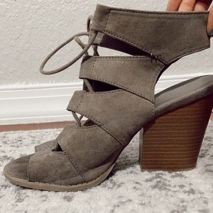 Lace up sandal heels